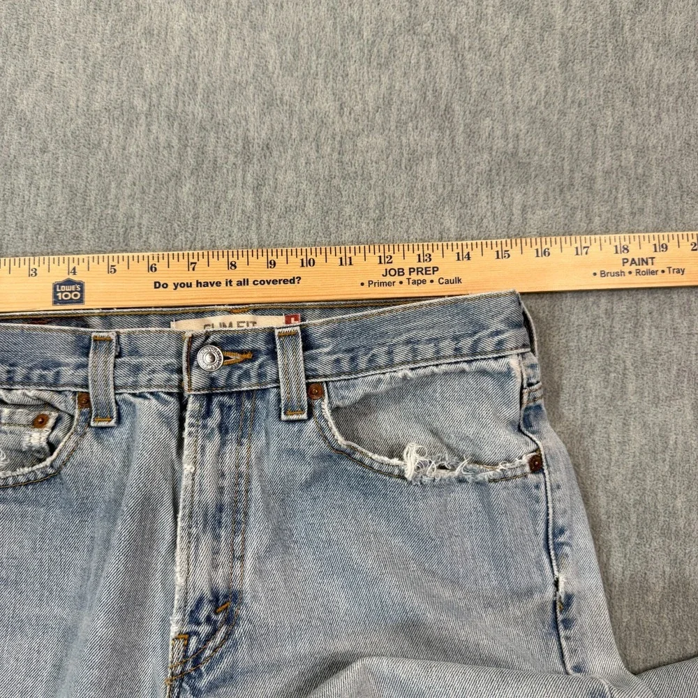 Levis 512 Jeans Mens 32x34 Blue‎ Slim Tapered Mid Rise Dark Wash Denim